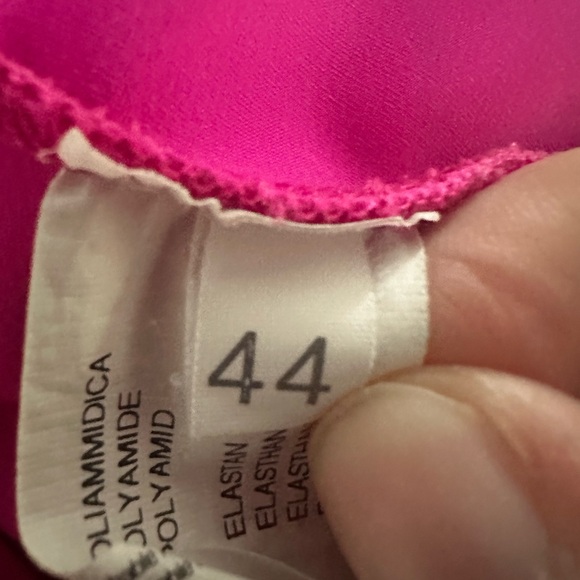 Chiara Boni La Petite Robe-Size 44 (US 8/9) Dress with Arm Cape-Fuchsia - Picture 6 of 10